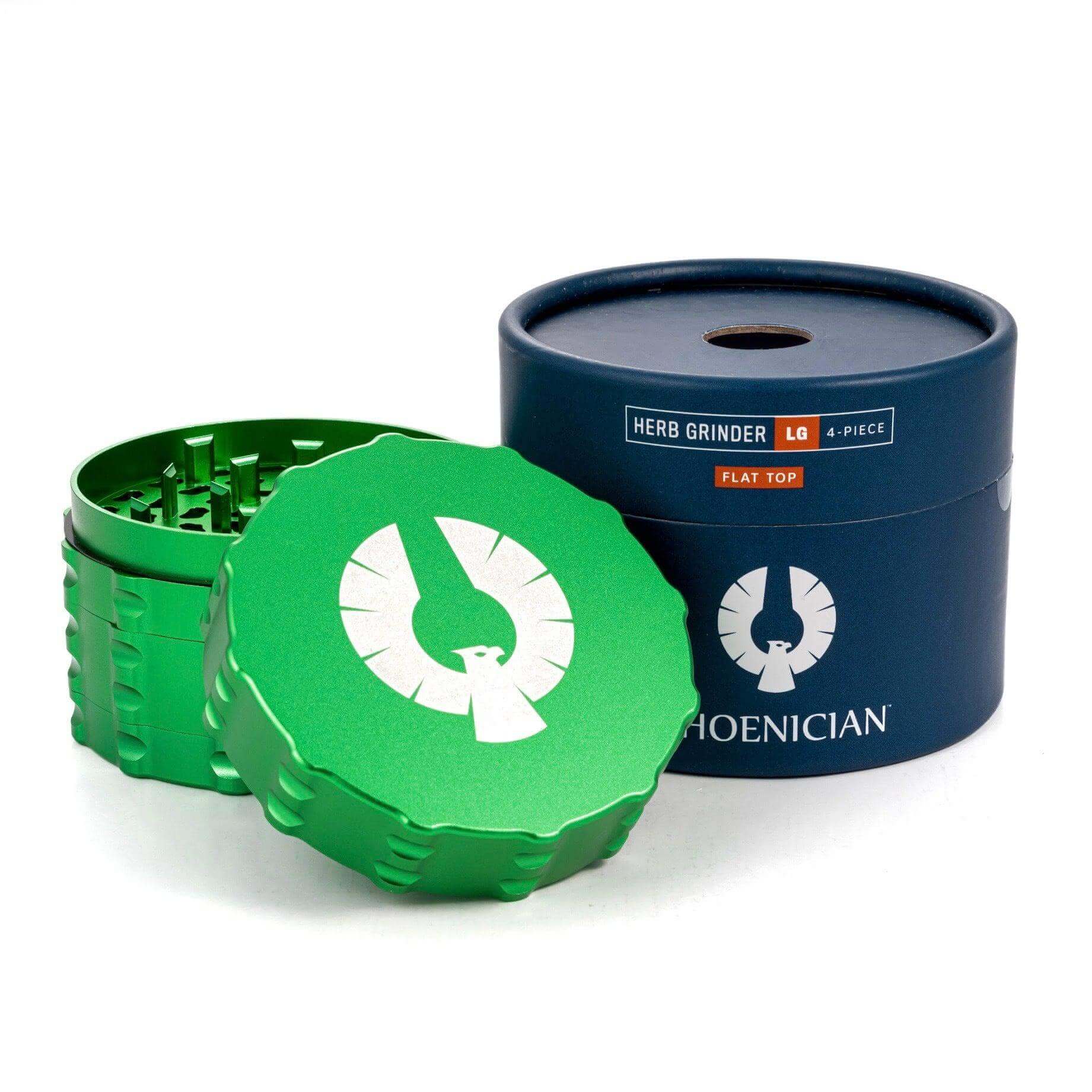 Phoenician Threadless Flat Top 4 Piece Grinder Large 82mm - Image 12