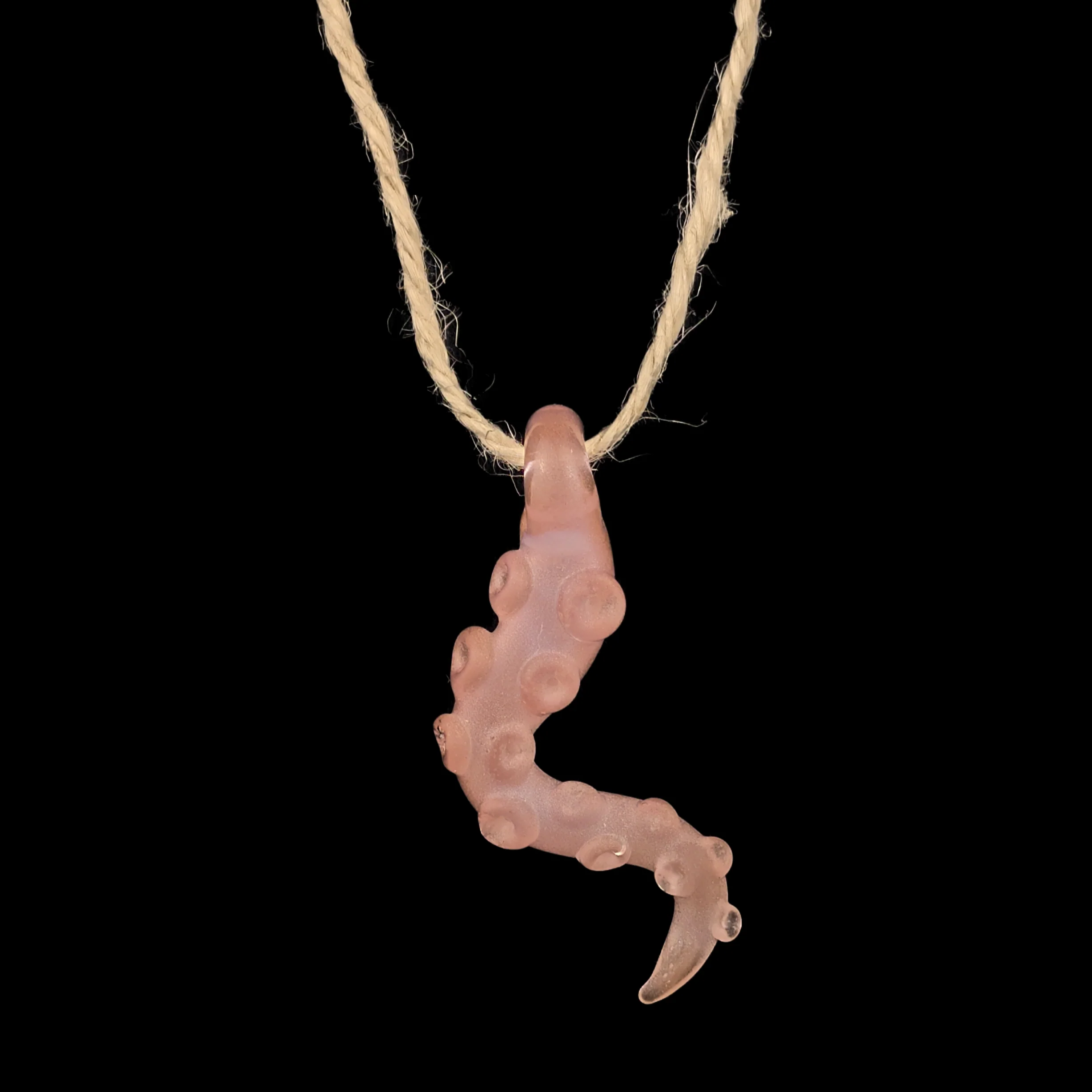 Peach OG Style Tentacle Pendy by Wicked Glass