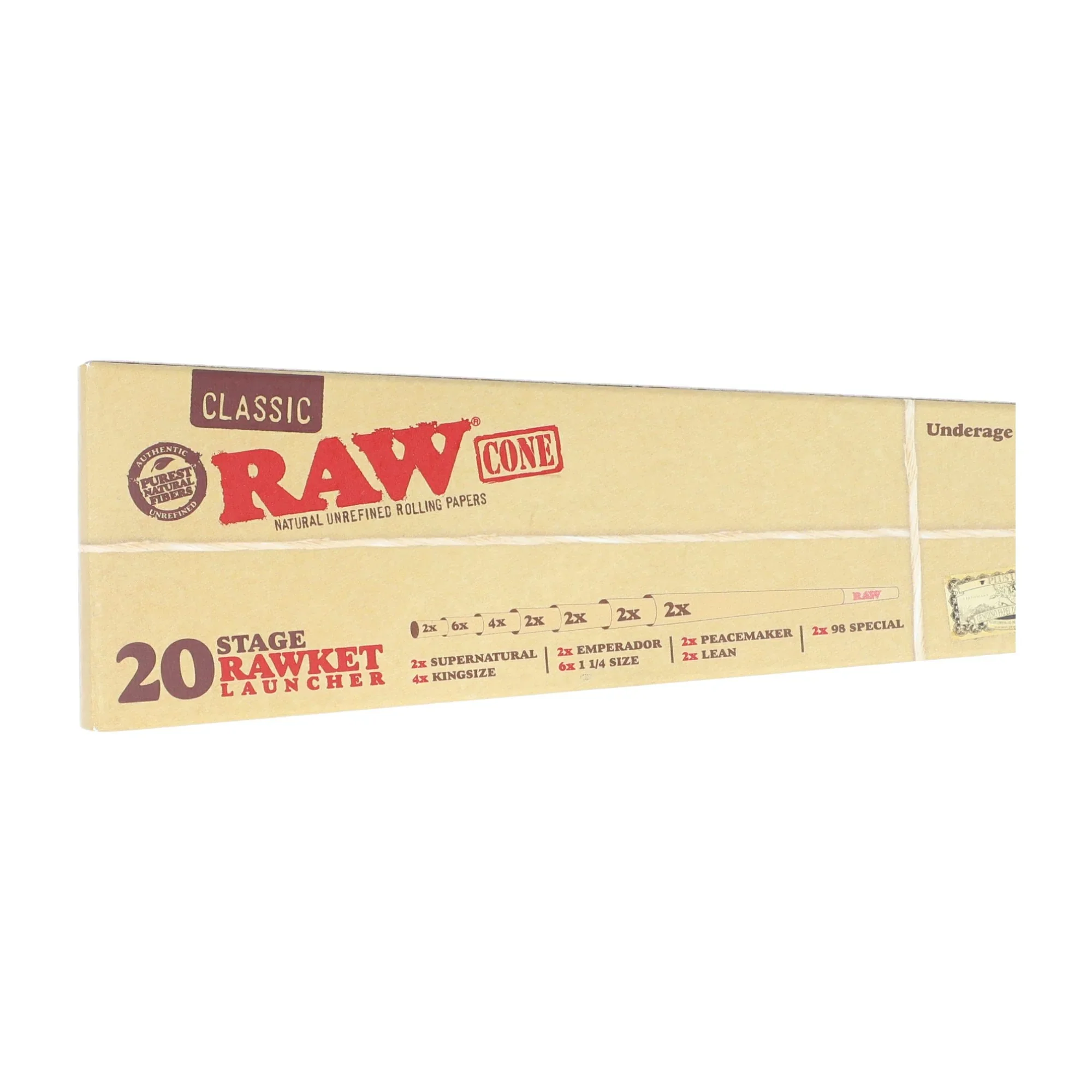 RAW 20 Stage RAWket Launcher Pack 5 different Size cones 20 per pack - Image 2