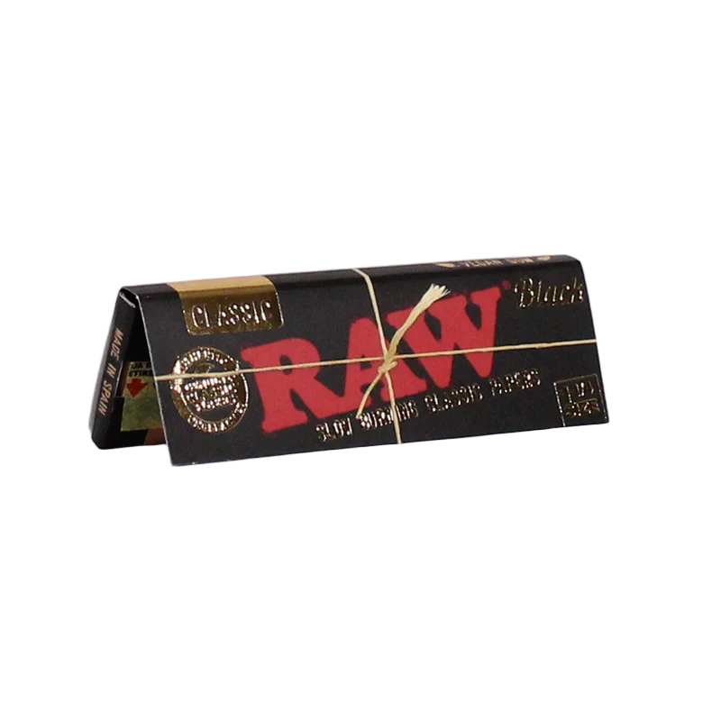 RAW Black 1 1/4 Size Ultra Thin Rolling Papers