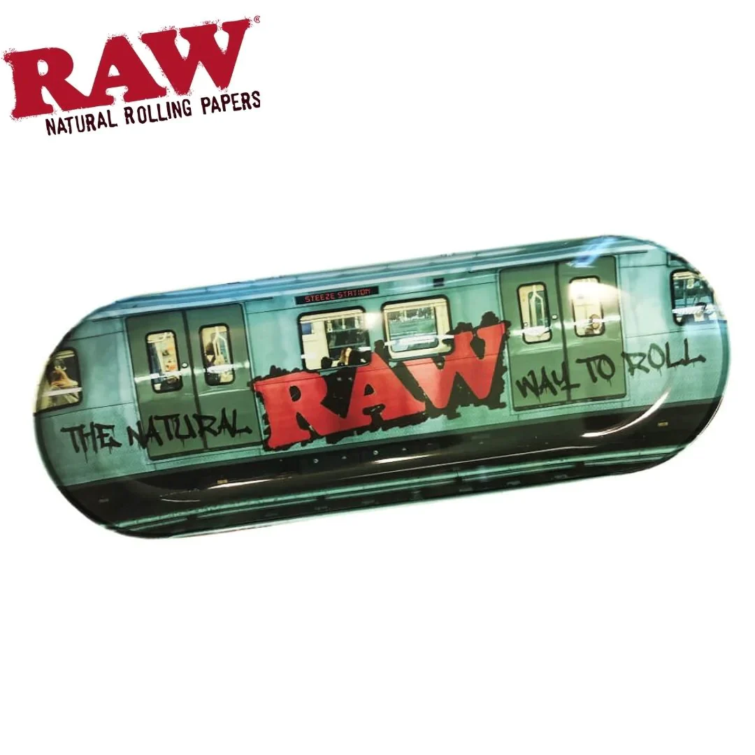 RAW Metal Skate Deck Rolling Tray - Image 2