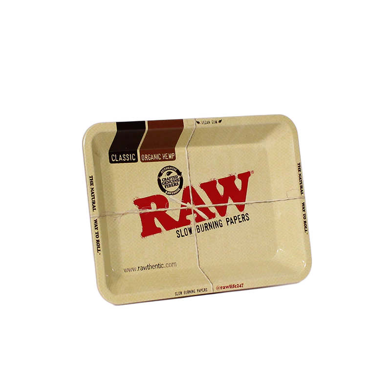 RAW Rolling Tray Metal Mini RAW Design 18x12.5cm