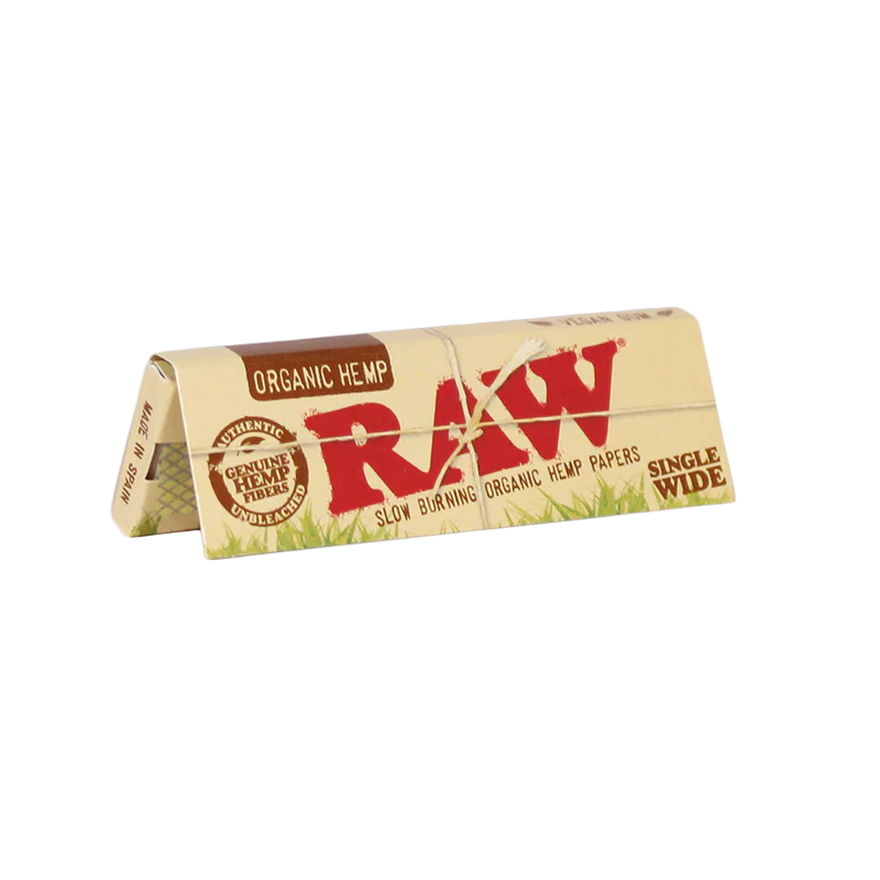 RAW Single Wide Organic Rolling Papers