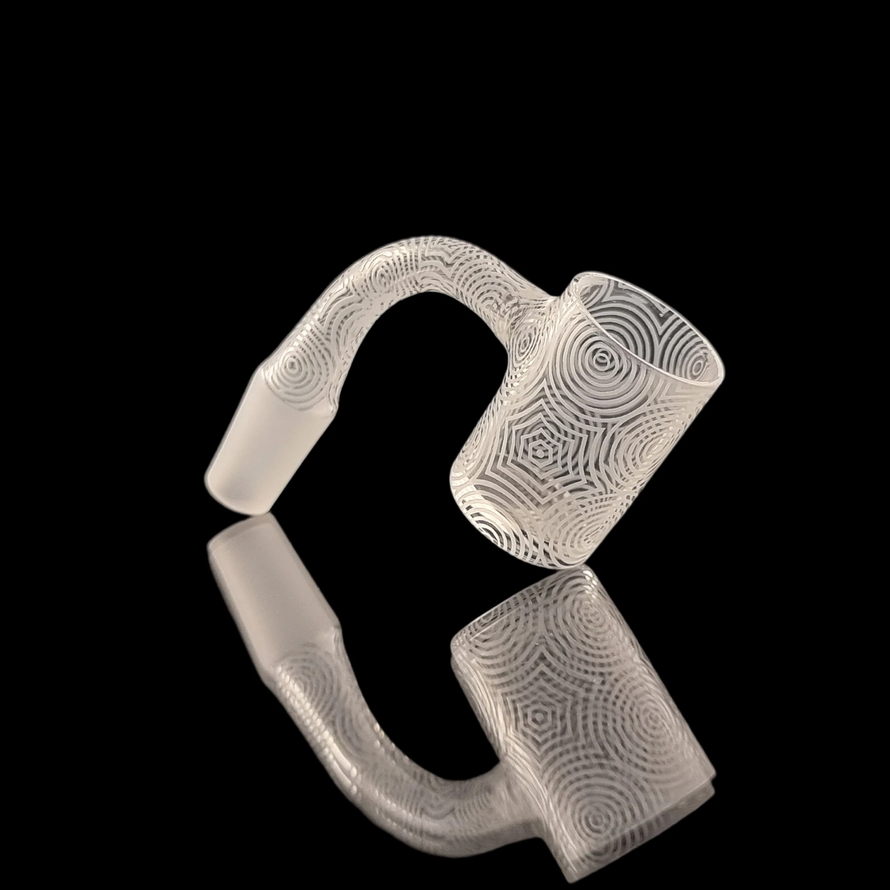 Sandblasted Full Weld, Beveled Edge Quartz Banger 25mm OD - Image 10