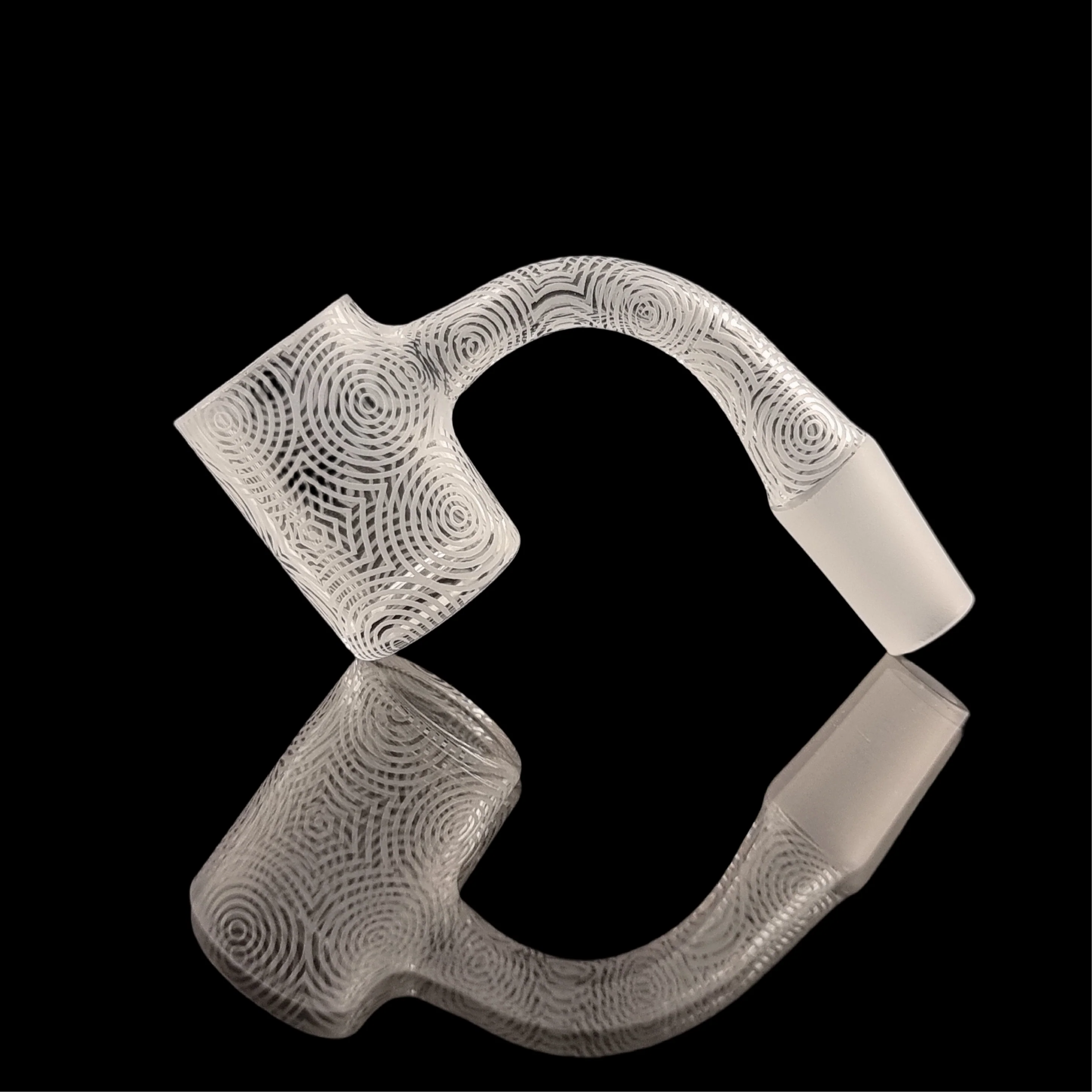 Sandblasted Full Weld, Beveled Edge Quartz Banger 25mm OD - Image 9
