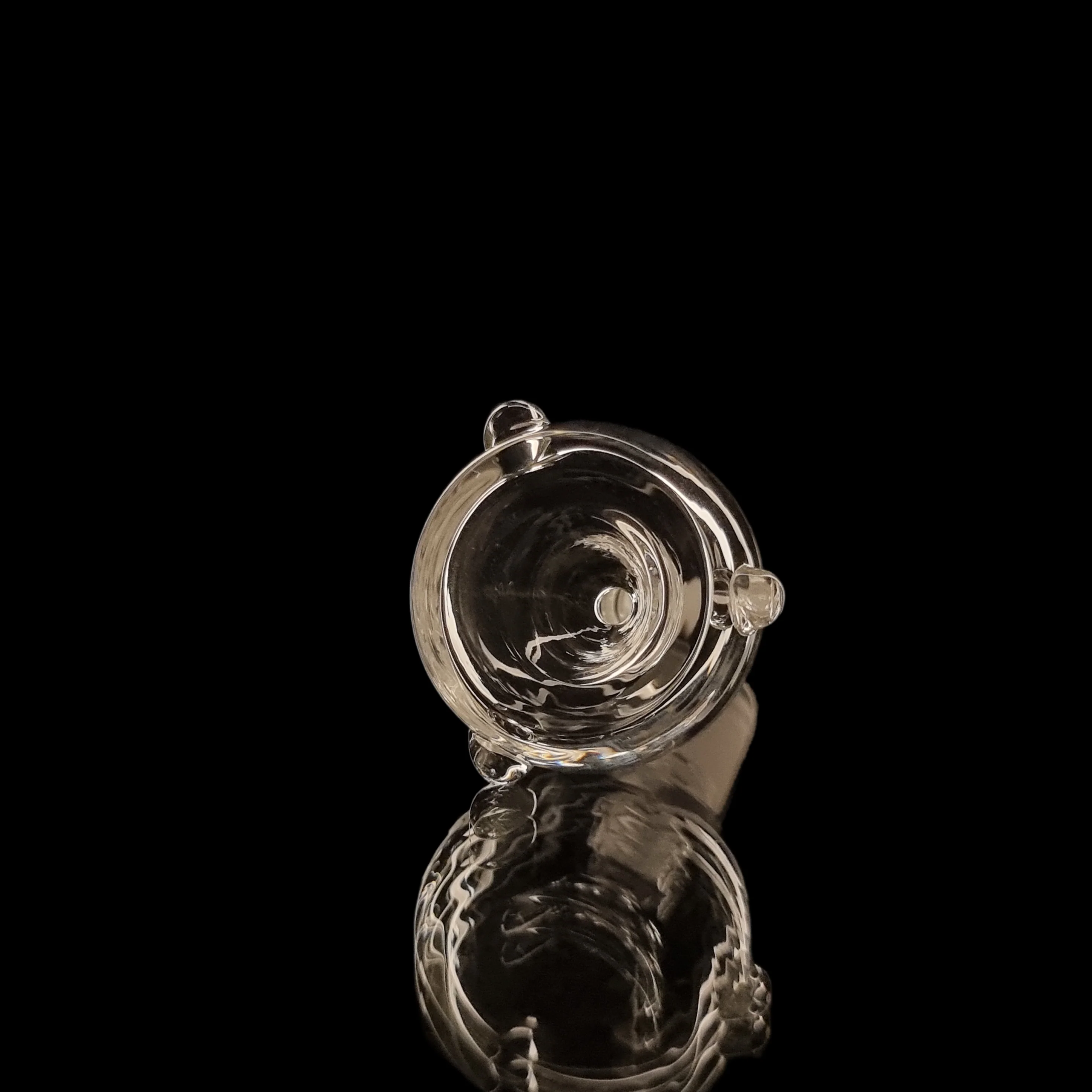 Standard Push Bowsl w/ Roll Stops Clear 14mm Male - Image 3
