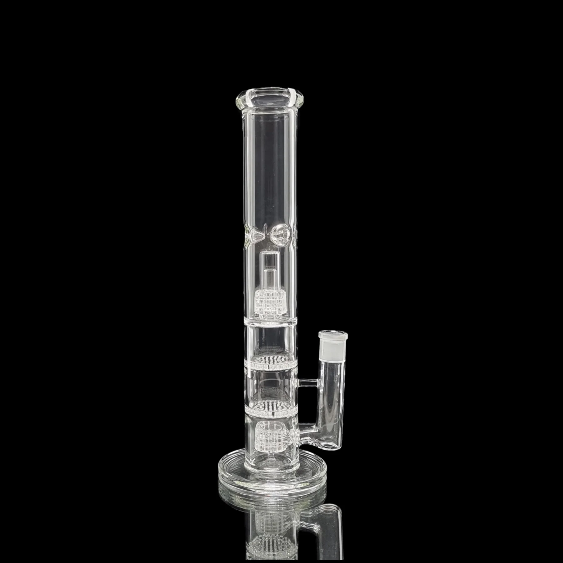Double Double Straight Tube With Twin Matrix Percs & Twin Honeycomb Percs 40cm - Image 3