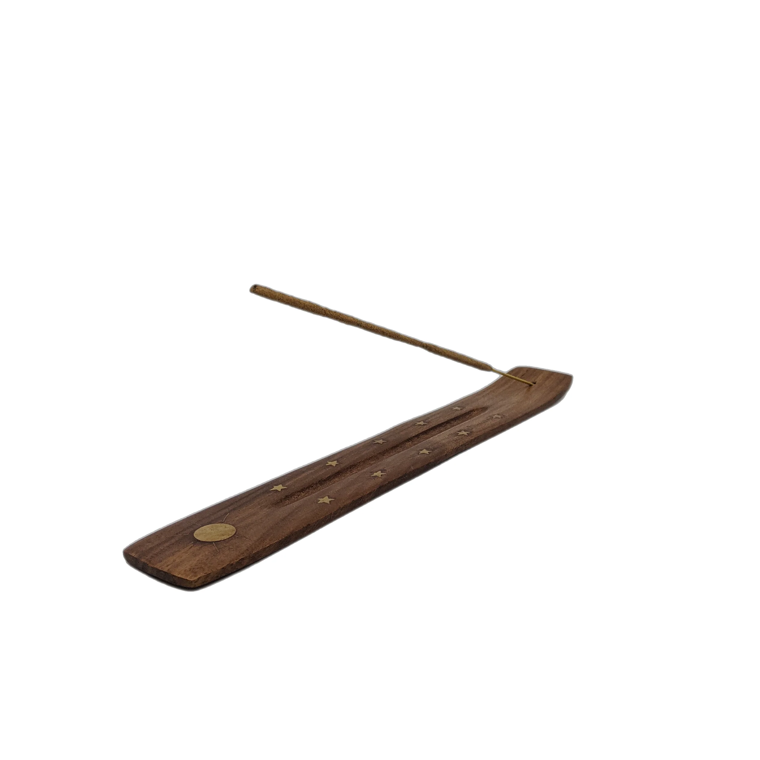 Wood & Brass Incense Holders/Ash Catchers - Image 2