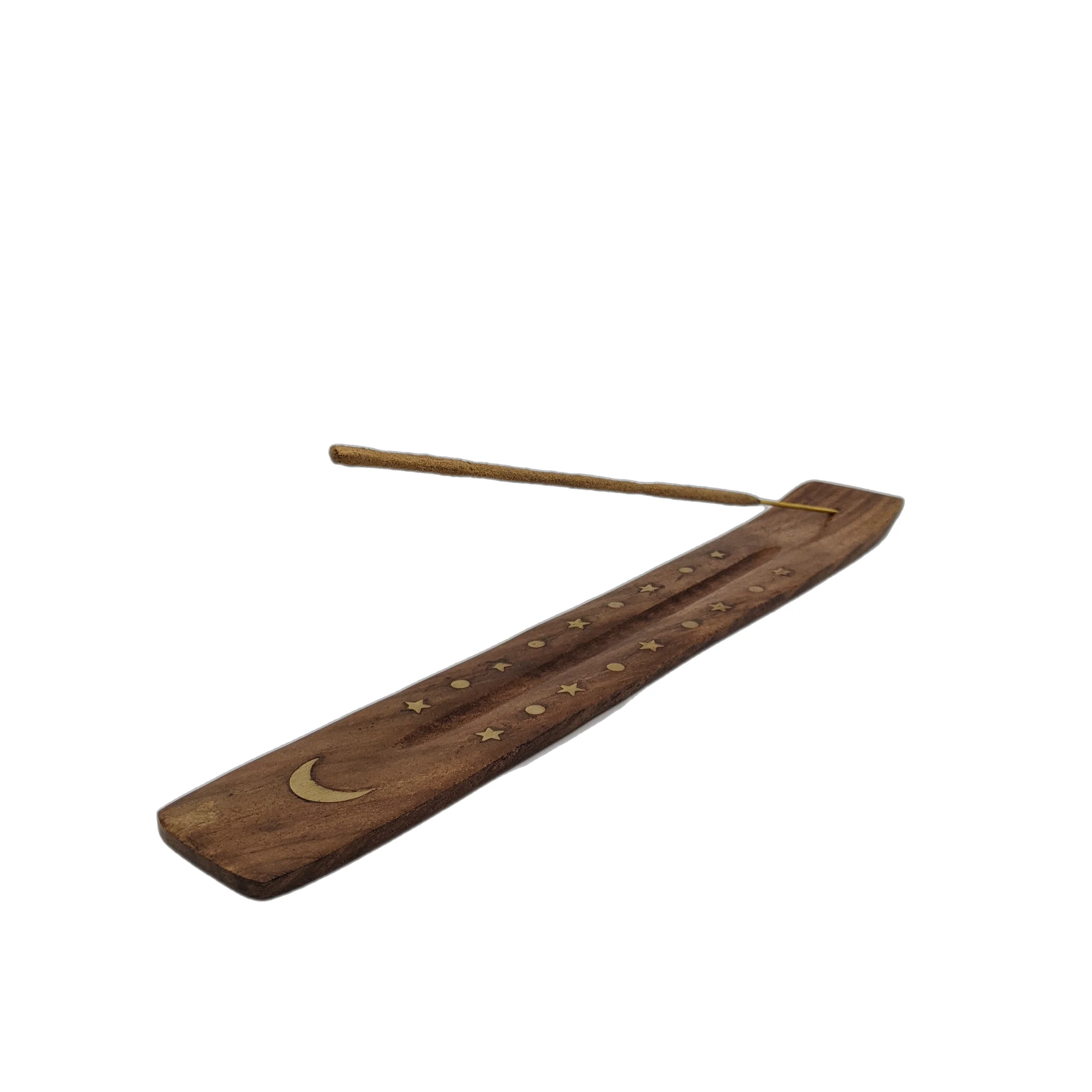 Wood & Brass Incense Holders/Ash Catchers - Image 3