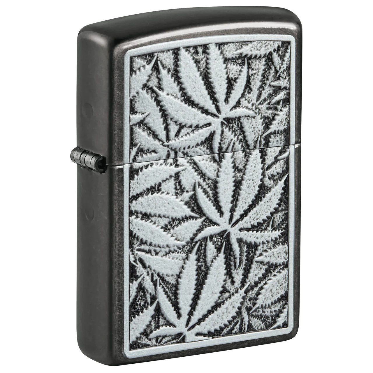 Zippo Cannabis Emblem Grey - Image 2